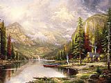 Thomas Kinkade Mountain Majesty painting